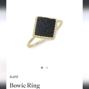 Slate Bowie Ring With Earrings | Ring Size 8